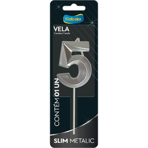 VELA SLIM METALLIC PRATA N 5