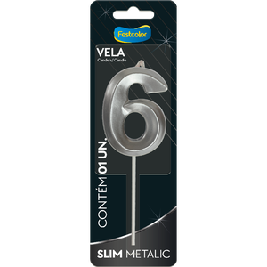 VELA SLIM METALLIC PRATA N 6