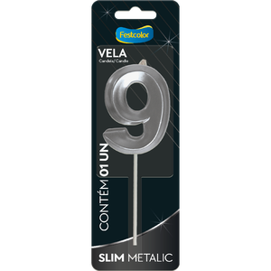 VELA SLIM METALLIC PRATA N 9