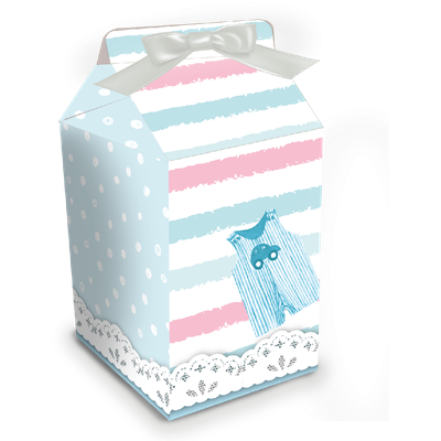 Produto Festcolor - CAIXA MILK CHÁ REVELAÇÃO AZUL E ROSA