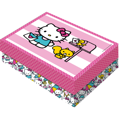 Produto Festcolor - CAIXA PRESENTE RETANGULAR G HELLO KITTY ROSA