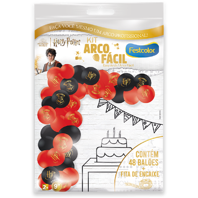Produto Festcolor - KIT ARCO FÁCIL DE BALÕES HARRY POTTER