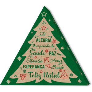 CAIXA TRIANGULAR KRAFT NATAL