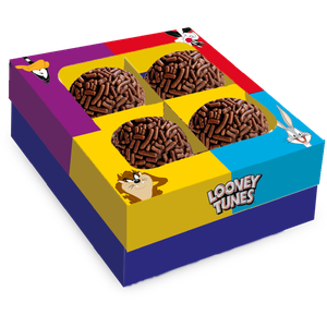 CAIXA 4 BOMBONS LOONEY TUNES NEW