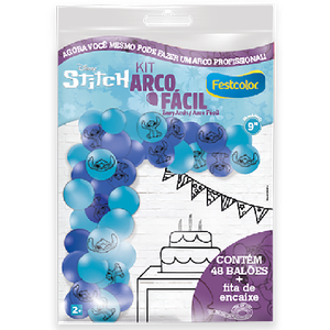 KIT ARCO FÁCIL DE BALÕES STITCH NEW