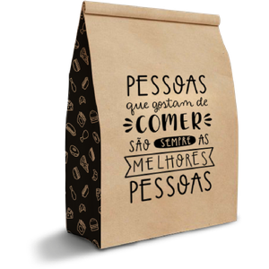 SACO DELIVERY KRAFT M 29X24X12 MELHORES PESSOAS