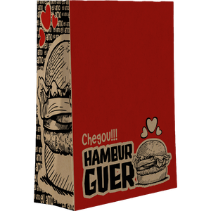 SACO DE PAPEL HAMBURGEUER VERMELHO