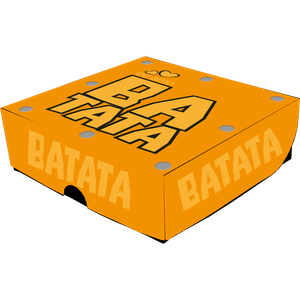 CAIXA BATATA DELIVERY AMARELA