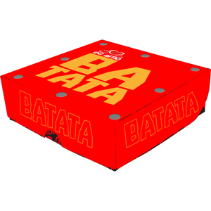 CAIXA BATATA DELIVERY VERMELHA