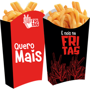 CAIXA DE BATATA FRITA VERMELHA