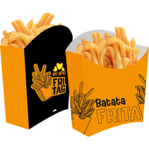 CAIXA DE BATATA FRITA P AMARELA