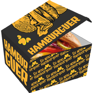 CAIXA HAMBURGUER DELIVERY AMARELA