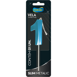 VELA SLIM METALLIC AZUL N 1