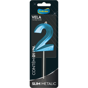 VELA SLIM METALLIC AZUL N 2