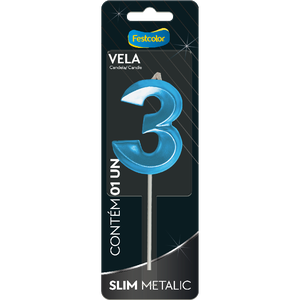 VELA SLIM METALLIC AZUL N 3