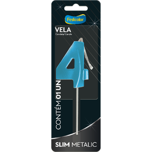 VELA SLIM METALLIC AZUL N 4