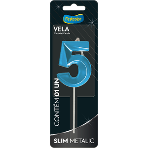 VELA SLIM METALLIC AZUL N 5