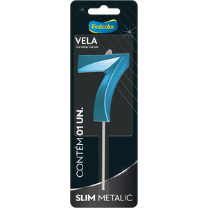 VELA SLIM METALLIC AZUL N 7