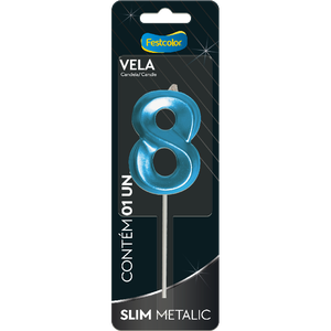 VELA SLIM METALLIC AZUL N 8