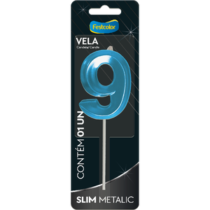 VELA SLIM METALLIC AZUL N 9