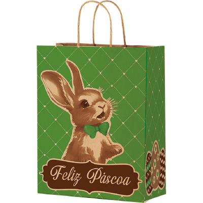 Produto Festcolor - SACOLA DE PAPEL M 29X24X12 CM PÁSCOA RABBIT