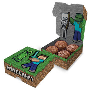 CAIXA 4 DOCES MINECRAFT