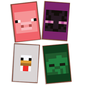 QUADROS DECORATIVOS MINECRAFT