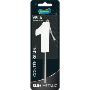 VELA SLIM METALLIC BRANCO N° 1