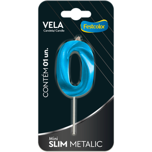 VELA MINI SLIM METALLIC AZUL N 0