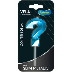 VELA MINI SLIM METALLIC AZUL N ?
