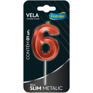 VELA MINI SLIM METALLIC COBRE N 6