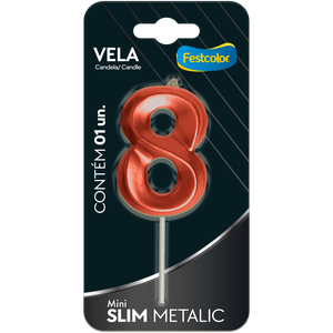 VELA MINI SLIM METALLIC COBRE N 8
