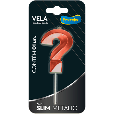 Produto Festcolor - VELA MINI SLIM METALLIC COBRE N ?