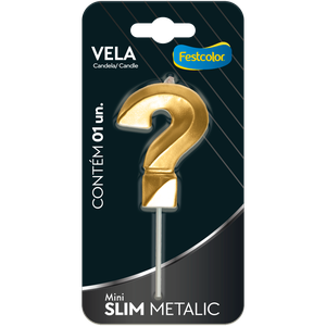 VELA MINI SLIM METALLIC OURO N ?