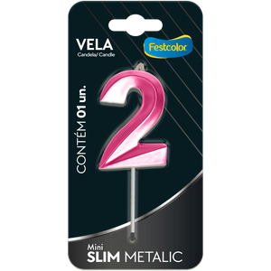 VELA MINI SLIM METALLIC PINK N 2