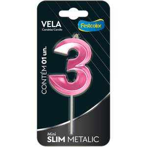 VELA MINI SLIM METALLIC PINK N 3