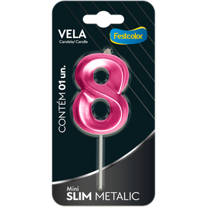 VELA MINI SLIM METALLIC PINK N 8