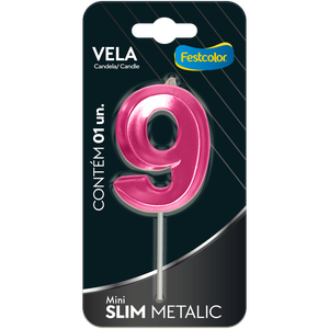 VELA MINI SLIM METALLIC PINK N 9