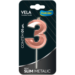 VELA MINI SLIM METALLIC ROSE GOLD N 3