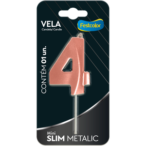 VELA MINI SLIM METALLIC ROSE GOLD N 4