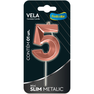 VELA MINI SLIM METALLIC ROSE GOLD N 5