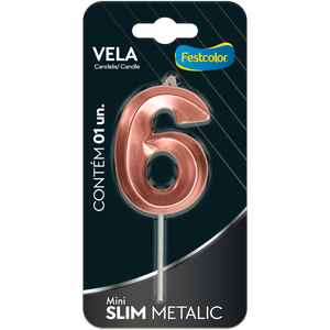 VELA MINI SLIM METALLIC ROSE GOLD N 6