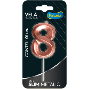 VELA MINI SLIM METALLIC ROSE GOLD N 8