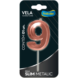 VELA MINI SLIM METALLIC ROSE GOLD N 9