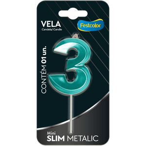 VELA MINI SLIM METALLIC TIFFANY N 3