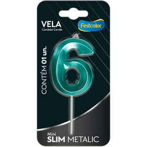 VELA MINI SLIM METALLIC TIFFANY N 6