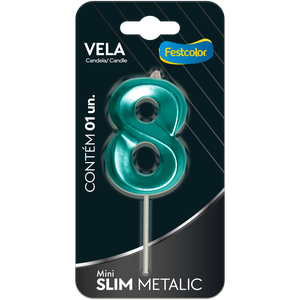 VELA MINI SLIM METALLIC TIFFANY N 8