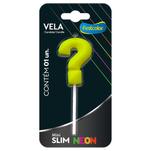 VELA MINI SLIM NEON AMARELA N ?