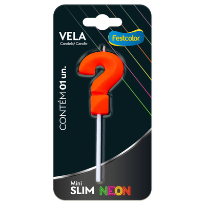 Produto Festcolor - VELA MINI SLIM NEON LARANJA N ?