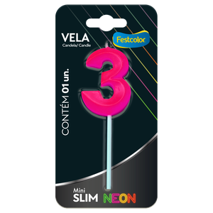 VELA MINI SLIM NEON PINK N 3